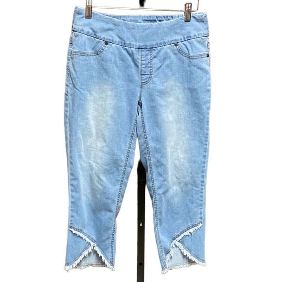 Slim-Sation by Multiples Denim Capri Jeans Size 6P - Picture 1 of 5